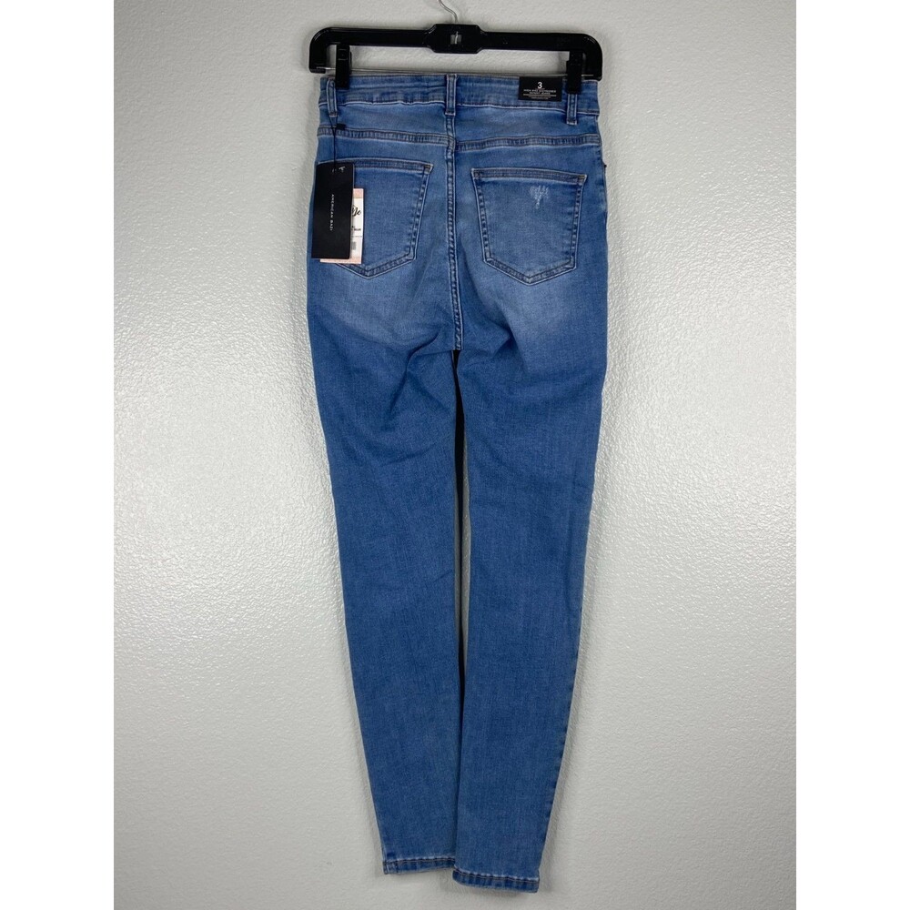American Bazi Women Size 3 Jeans High Rise Skinny Distressed NWT - Picture 5 of 15